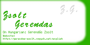 zsolt gerendas business card